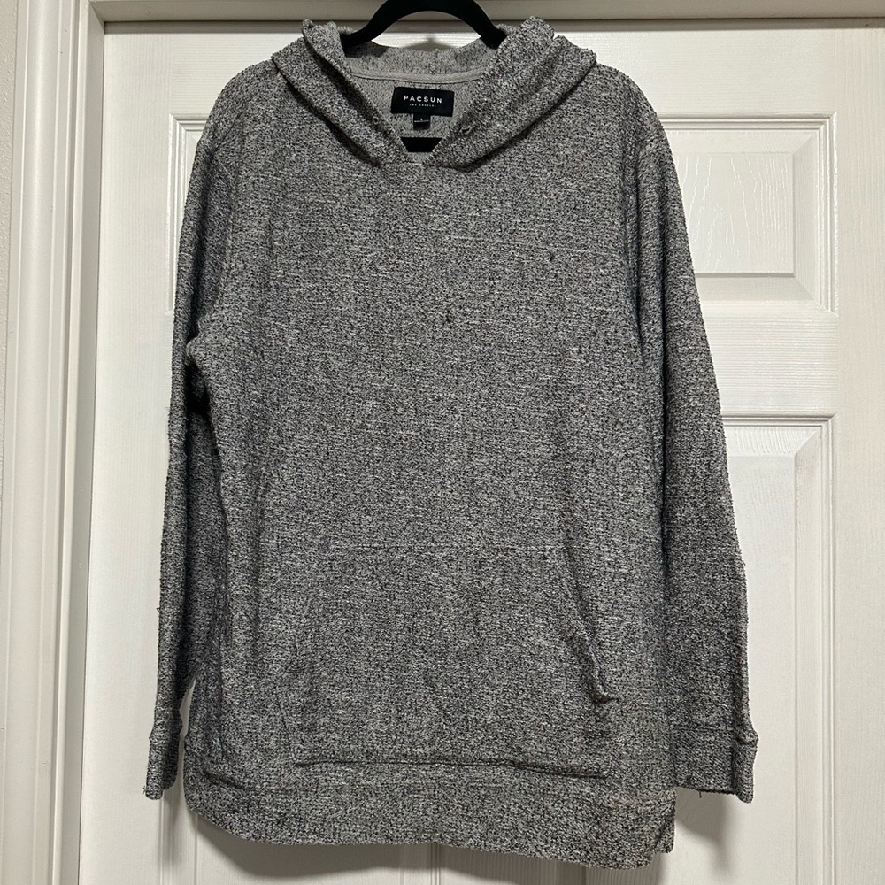 PacSun Heather Gray Long Sleeve Hoodie Size L